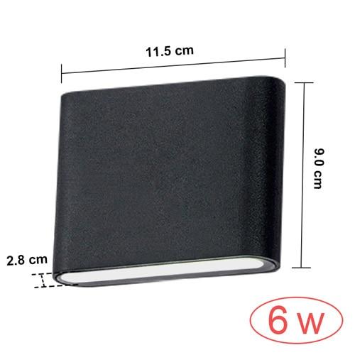 Waterproof Outdoor Wall Lamp 6W 12W LED Source Up And Down Lighting Modern Minimalist Indoor Engineering Porch Garden Light