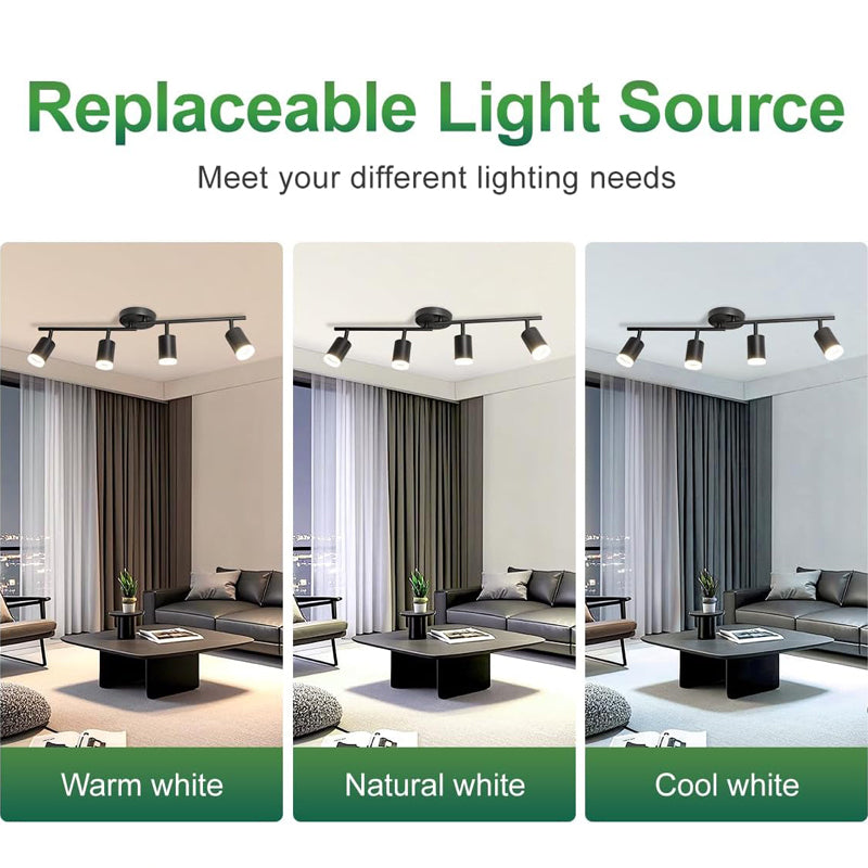 LED Ceiling Light GU10 Indoor Spotlight Kitchen Living Room Ceiling Light Adjustable Staircase Light Ceiling Light
