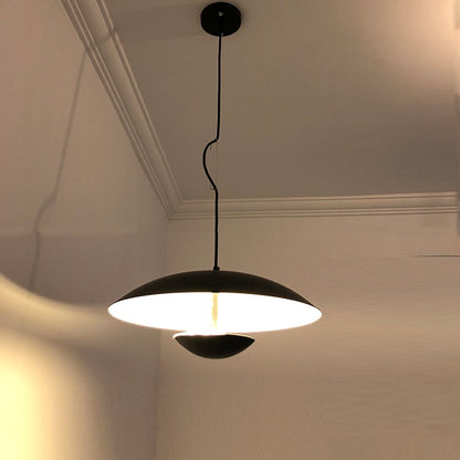 Modern Led Pendant Light Kitchen Black Round Cafe Nordic Study Living Room Bedroom Ufo Hanging Lamp