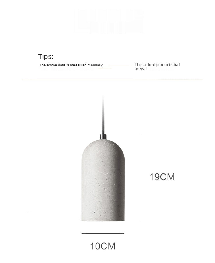 Modern LED Pendant Lights Simple Indoor Light Fixtures Lighting Dining Room Nordic Cement  Hanging Lamps