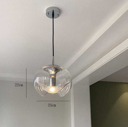 Glass Minimalist Restaurant Personality Minimalist Dining Table Lamp Chandelier