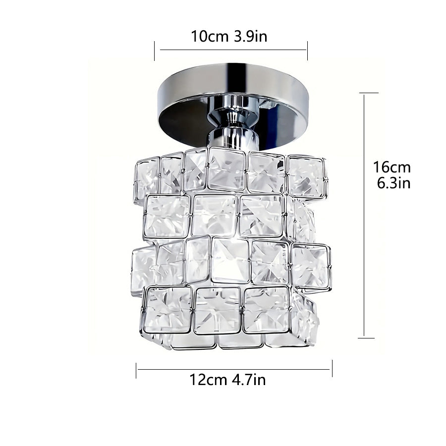Creative and personalized American-style hallway and corridor lights, modern minimalist entryway and door crystal ceiling lights