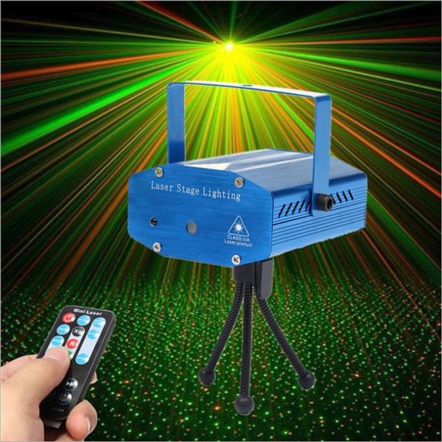 Star Laser Light Party lights Strobe Stage Lights Disco DJ Lights Sound Activated with Remote Control Projection Effect for KTV Club Parties Wedding Bar Festivals Stage