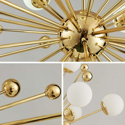 LED Glass Pendant Light for Dining Room Bedroom Living Room Modern Gold Hanging Lamp Indoor Lighting