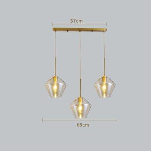 Nordic Modern Glass Pendant Lights Fixtures Loft LED Hanging Pendant Lamp For Kitchen Restaurant Living Room Bedroom E26 E27