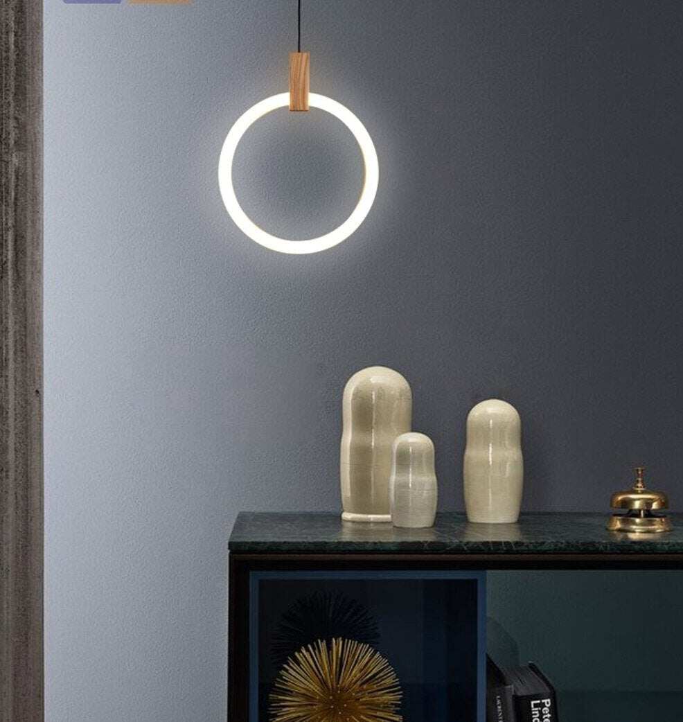 LED Nordic Wooden Iron Acryl Rings DIY LED Lamp LED Light.Pendant Lights.Pendant Lamp.Pendant light For Dinning Room Foyer