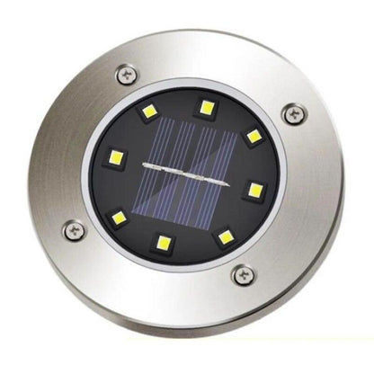 16 LEDs Ground Light Solar Powered Garden Landscape Lawn Lamp Buried Light Outdoor Road Stairs Decking light With light Sensor