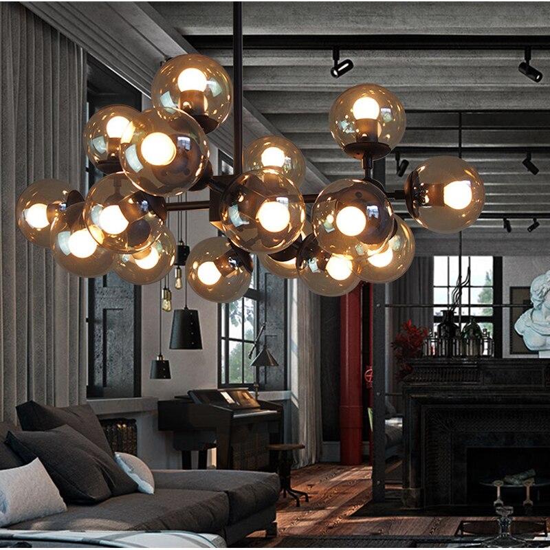 Modern Glass Pendant Light Nordic Dining Room Kitchen Hanglamp Designer Hanging Lamp Avize Lustre Lighting