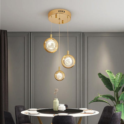 Light Luxury Duplex Villa Crystal Ball Long-line Chandeliers