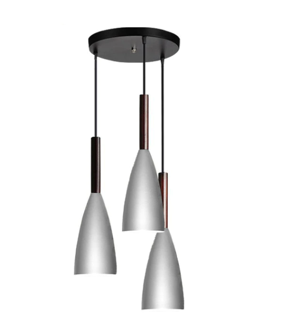 Nordic Minimalism Droplight E27 Aluminum Wood Pendant Lights, Home Restaurant Decor Lighting Lamp And Bar Showcase Spot Light