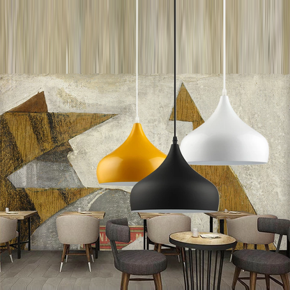 Kitchen Modern Simple Led Pendant Light For Dining Room Restaurant Lamp Aluminum Hanging Room Lamp Renovation Fixture Lampshade