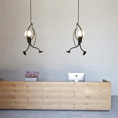 Creative Art Iron LED Pendant Lamp  Living Room Bedroom Aisle Corridor Lighting Cord Adjustable Hanging Lamp
