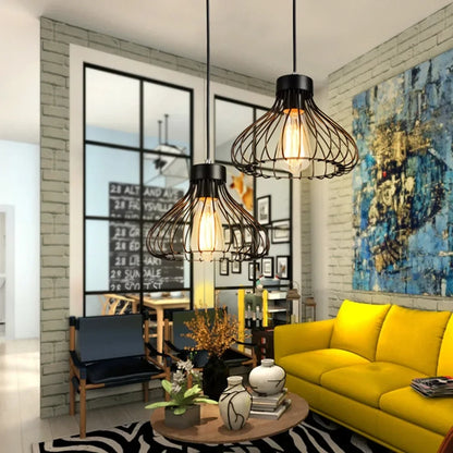 Flush Mount  Ceiling Down Light Retro Pendant Lamp  Black Walkway Kitchen Home Decor
