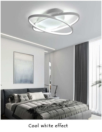 Coffee&White Body Modern Led Ceiling Lights AC Art Decoration LED Ceiling Lamp For Living Room Bedroom Dining Room Lamp