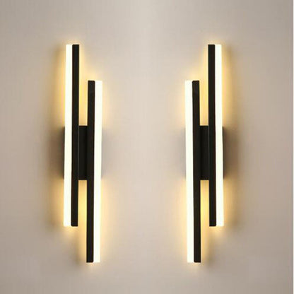 LED Bedroom Wall Lamp Wall Sconces Copper Line Pipe Acrylic Lampshade Indoor Lighting for Living Room Corridor Light Fixture