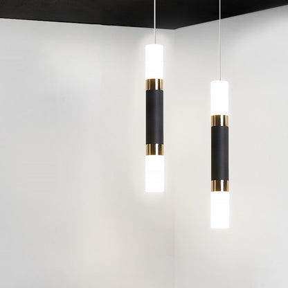 Led Pendant Light Dual light Sources Shine Up and Down Droplight Fixture Kitchen Island Dining Room Shop Bar Counter Decoration