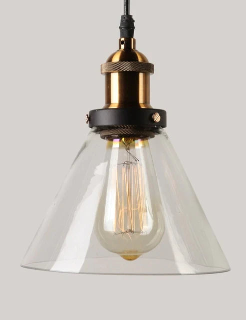 Vintage Pendant Lights Glass Pendant Lamps Loft Industrial Hang Lamp Smoky Grey Lamparas De Techo Colgante Modern Lustre Pendent