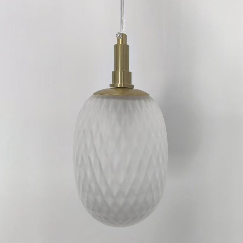Nordic Pendant Light Bedroom Bedside Glass Droplight Colored Homestay Restaurant Staircase Bar Luminaire