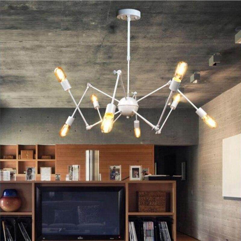 Pendant Lights, Industrial Hanging Spider Lamp Modern Lighting, Adjustable Loft Light For Living Room Shop