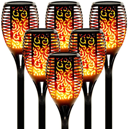 33/96 LED Solar Flame Lights Outdoor IP65 Waterproof Led Solar Garden Light Flickering Torches Courtyard Decoration Lawn Lamp