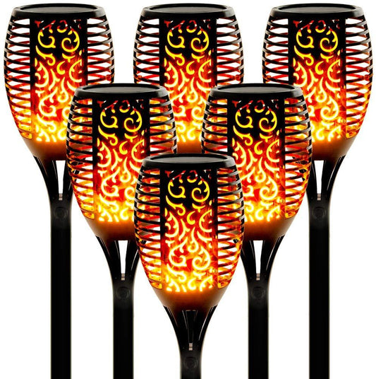 33/96 LED Solar Flame Lights Outdoor IP65 Waterproof Led Solar Garden Light Flickering Torches Courtyard Decoration Lawn Lamp