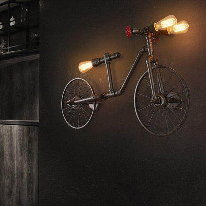 Creative Retro Bicycle Chandelier Industrial Wind Iron Art Craft Light Restaurant/bar/Cafe Decorative Light