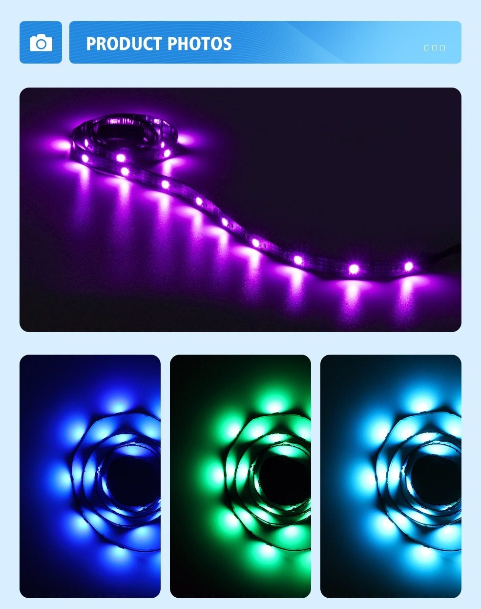 LED Strip Light USB Bluetooth APP 1M 2M 3M 4M 5M TV Backlight Screen Lighting Music Sync RGB Tape Led Lights For Room / Desk