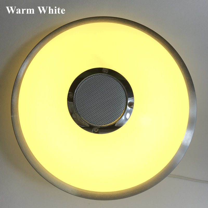 New Modern Wireless Bluetooth Speaker Music Playing And 2.4G RF Remote Control Dimmable LED Ceiling Lamp Romantic Music Lamp