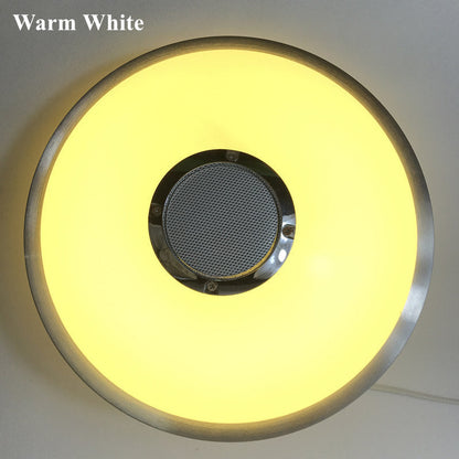 New Modern Wireless Bluetooth Speaker Music Playing And 2.4G RF Remote Control Dimmable LED Ceiling Lamp Romantic Music Lamp