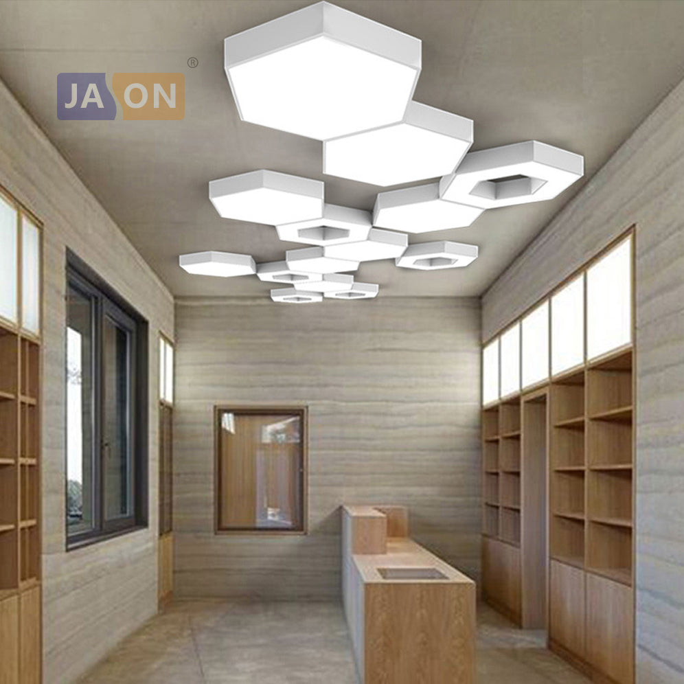 LED Nordic Geometric Iron Acryl DIY Combination LED Lamp.LED Light.Ceiling Lights.LED Ceiling Light.Ceiling Lamp For Foyer Hall