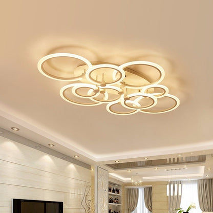 Modern LED Ceiling Lamp For Bedroom Lighting With Remote Control Living Dining Room Black Lights Fixtures Home Luminaria Lustre