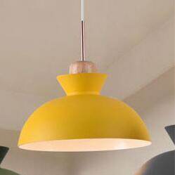 Nordic simple modern bedroom personality bar creative wrought iron color dining restaurant chandelier solid wood lamp