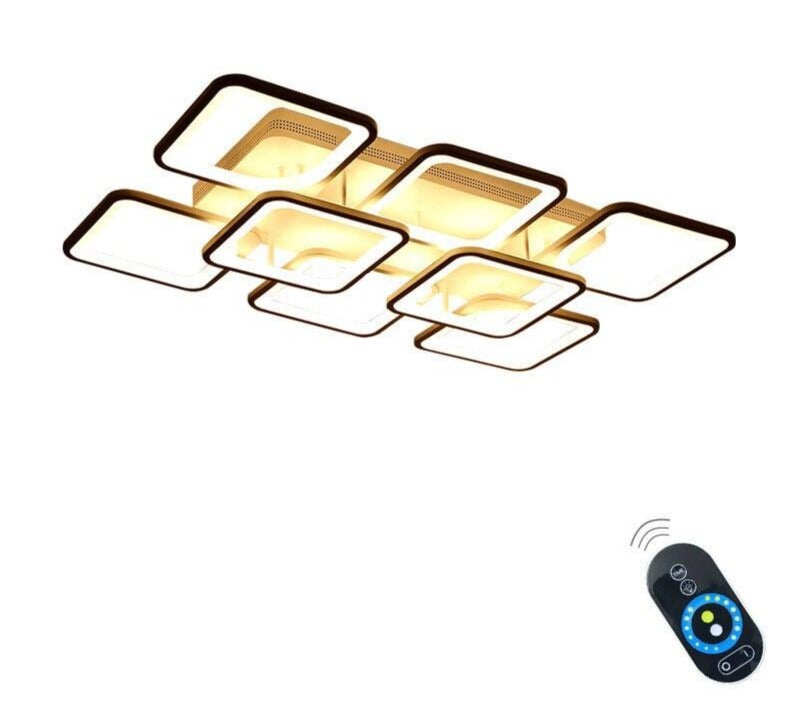 Square Black Modern Ceiling Lights Fixtures For Living Room Bedroom Home Lamp Whit Remote Control Lamparas De Techo Plafondlamp
