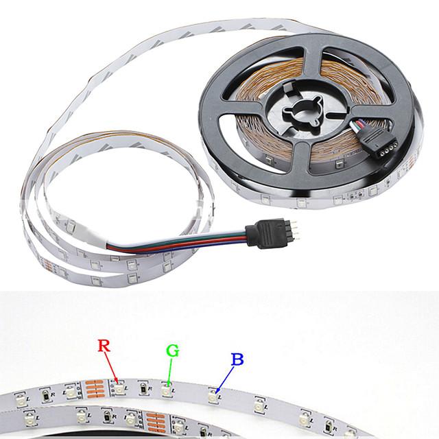 20M (4x5M) App Intelligent Control Bluetooth Music Sync Flexible Led Strip Lights 2835 RGB SMD 1080 LEDs IR 24 Key Bluetooth Controller with 12V Adapter Kit