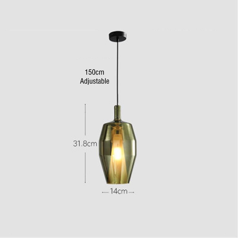 Creative Stained Glass Chandelier Nordic Single-headed Chandelier