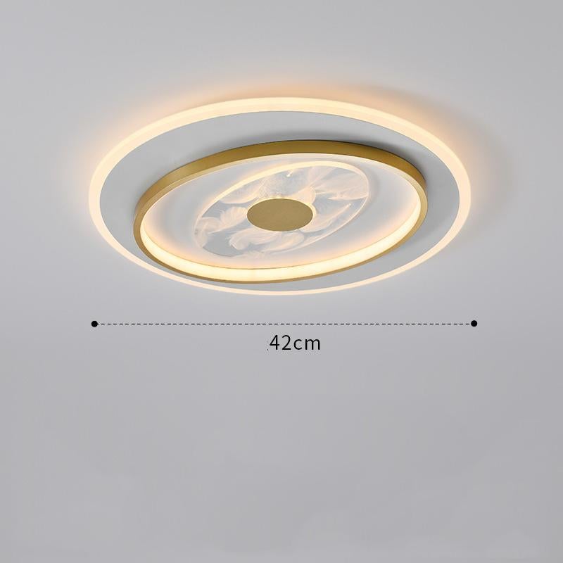 Living Room Ceiling Lamp Creative Feather Light Luxury LED Lamps