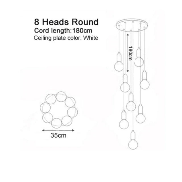 Modern Crystal Glass Ball LED G9 Pendant Lights Creative Decor Hall Ball Droplight