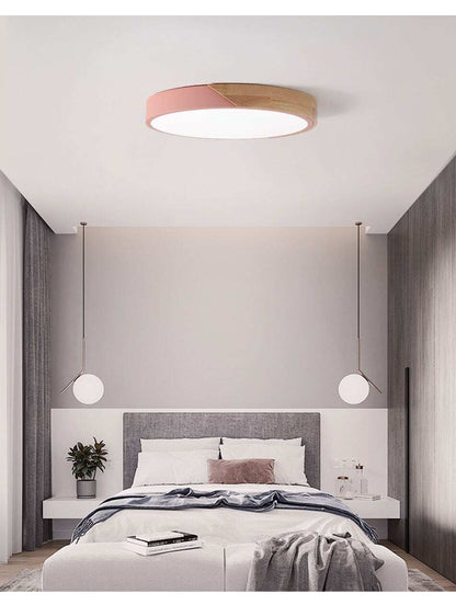 Modern LED Ceiling Light Surface Mount Flush Lamp Indoor Lighting Fixture Living Room Bedroom Kitchen Remote Control Dimmable