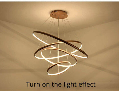Modern Creative LED Pendant Lights For Living Room Restaurant Bed Room Aluminum Luminaria Lamp