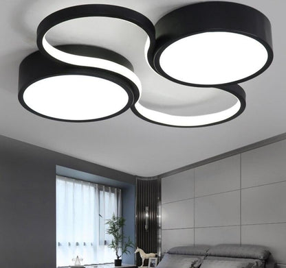 Ceiling Lamp White Or Black Frame For Home Lighting Living Room 34w 48w Lampara Techo Modern Luminaire Plafonnier