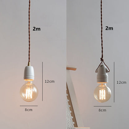 Vintage Ceramic Bedside Pendant Lamp Art Single Head Dining Room Pendant Lamp Creative Mini Pendant Lamp