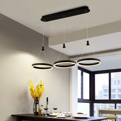 Modern Led Pendant Lamps For Dinning Room Acrylic Round Circle Hanging Lamp Led Dining Room Kitchen Pendant Light