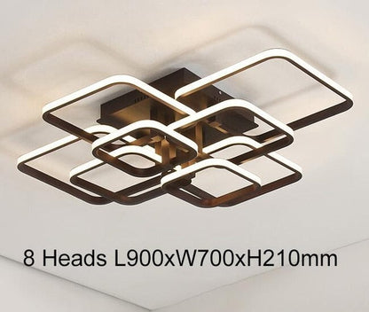 Rectangle Acrylic Aluminum Modern Led ceiling lights for living room bedroom  White Ceiling Lamp Fixtures