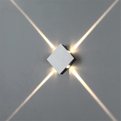 Led wall lamp bedside lamp bedroom living room wall lamp modern simple creative corridor hotel cross star wall light