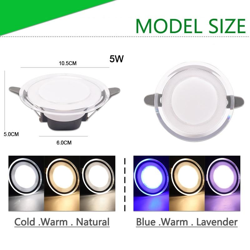 10Pcs Downlight 3w 5w spot led lights 3000k 4500K 6000K led Downlight Kitchen living room Indoor recessed lighting