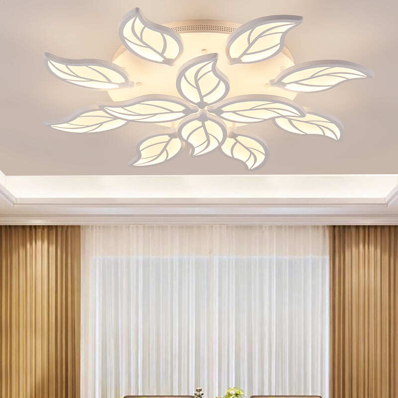 New Style Led Ceiling Light Leaf-shape For Living Room Study Room Bedroom Home Decoration Lamp Fixtures With APP Remote