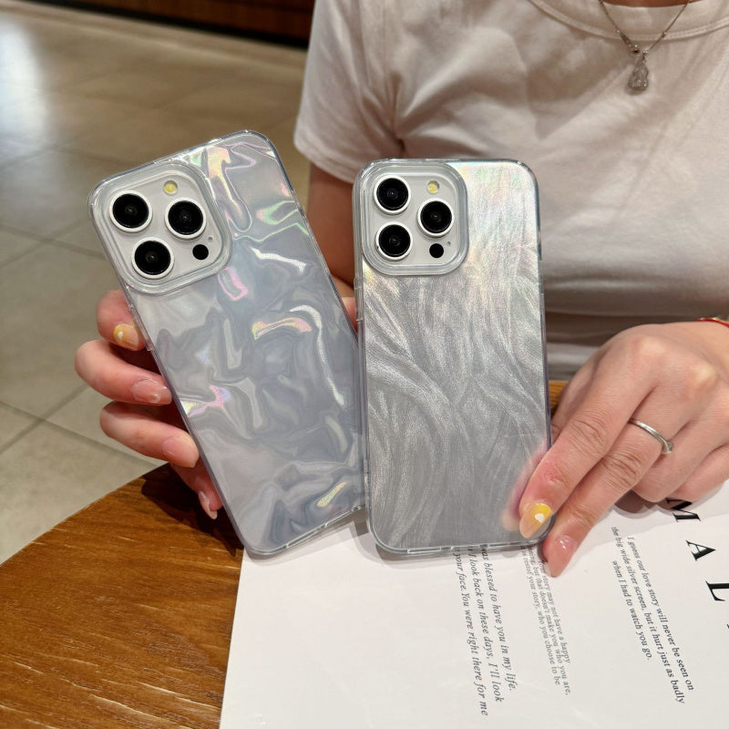 Suitable for Apple 17 IMD Phone Case with Feather Gauze Smooth Surface and Color Painted IPhone 16 Pro Max Anti Drop