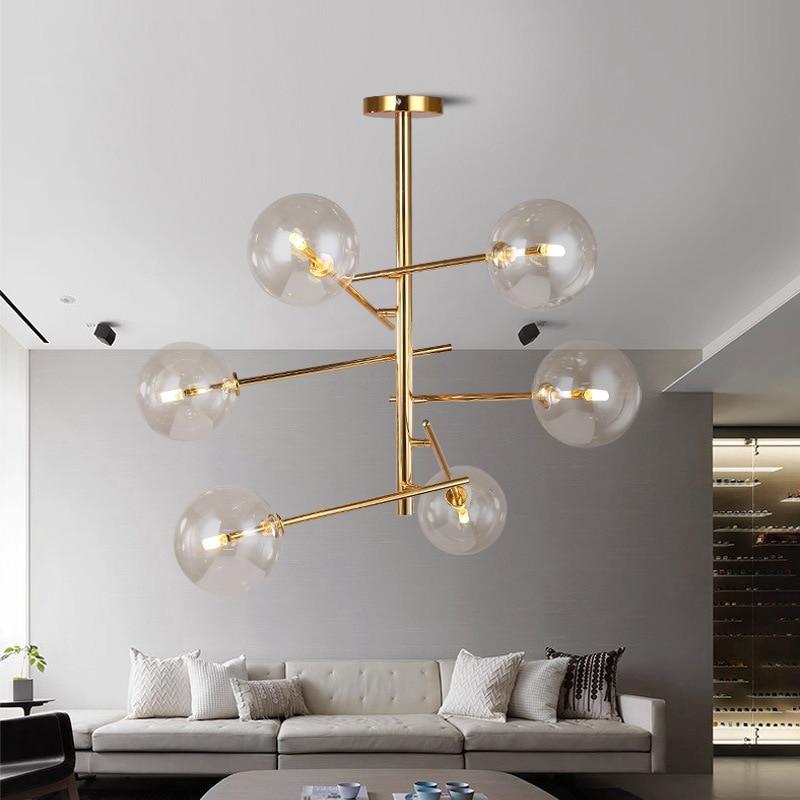 Europe Modern Creative Glass Pendant Light magic beans Glass Bubbles Study Livingroom Restaurant Cafe Decoration Lamp