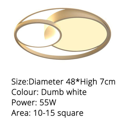 Modern LED Ceiling Lamp For Bedroom Study Room White Black Grey Frame Indoor Lighting Lights Lampadario Luminaria Lustres