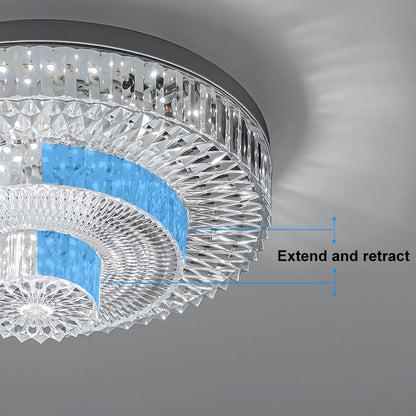 Acrylic Crystal Ceiling lamp Western Style Stretching and Unfolding Ceiling light LED Indoor Lighting 85-245V 40W living Room
